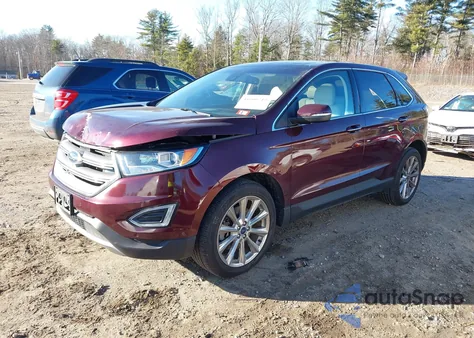 2017 Ford Edge Titanium from USA, damaged, VIN 2FMPK4K80HBC34342